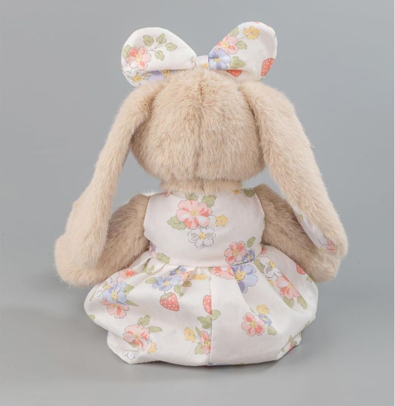Peluche BiluKano 36 cm Conejo Beige con Vestido Floral