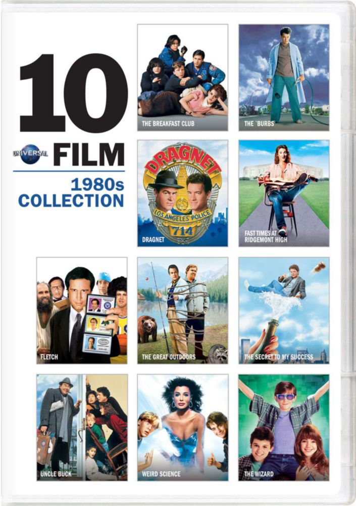 DVD UNIVERSAL Colección de 10 películas de los años 80