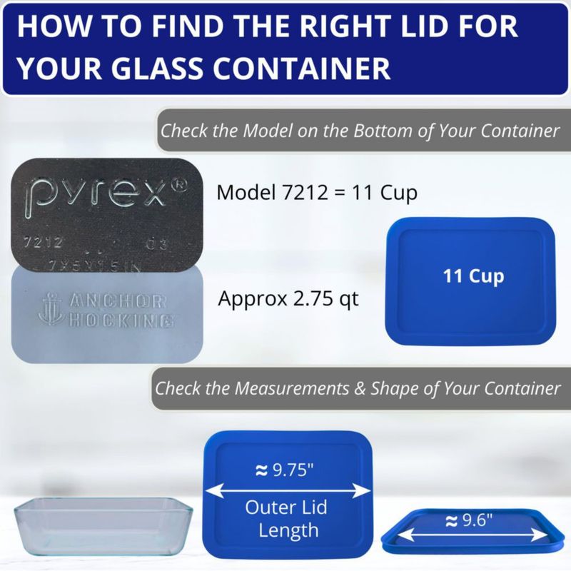 Tapas para Recipientes Klare Ware 3/6/11 tazas – Pack de 3