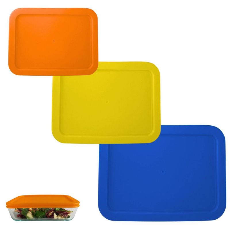 Tapas para Recipientes Klare Ware 3/6/11 tazas – Pack de 3