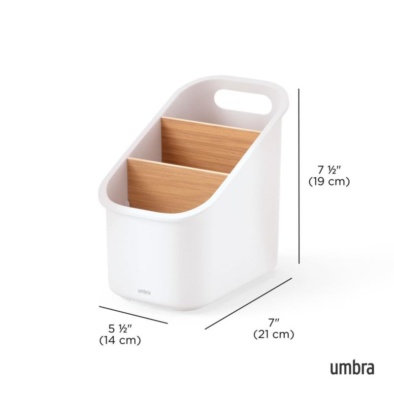 Caddy Umbra Bellwood Almacenamiento de Cocina Blanco/Natural