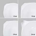 Tazones Glad de 4 piezas apilables gris con vertedor aptos para lavavajillas