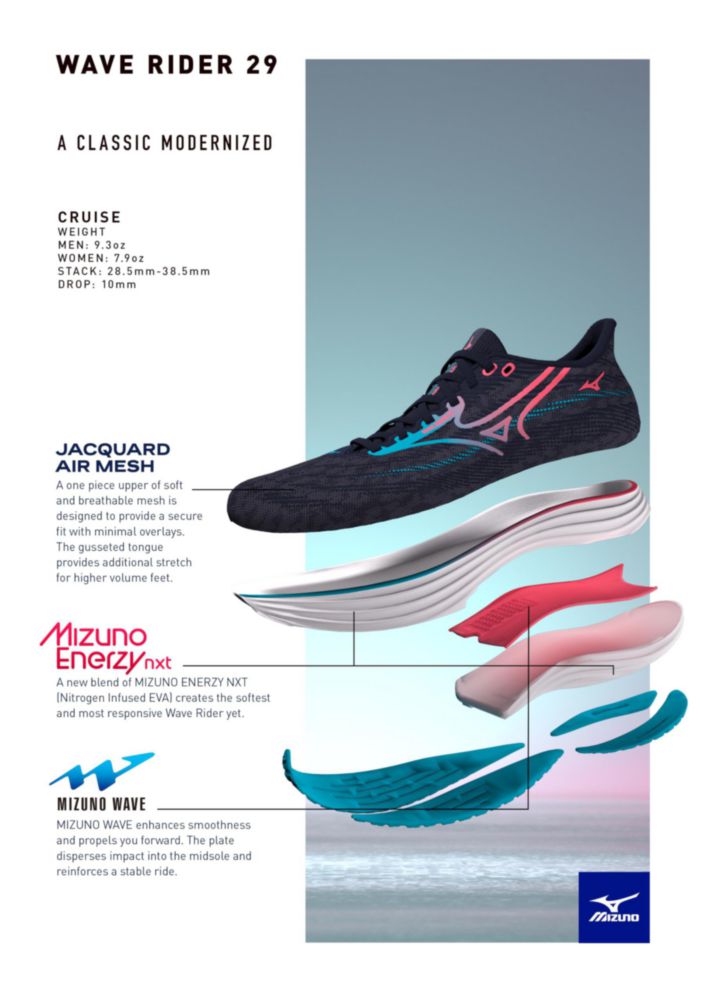 Zapatilla de Running Mizuno Wave Rider 29 Black Sand US 10