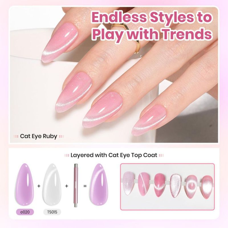Kit de uñas de gel beetles – 20 colores – Luz UV