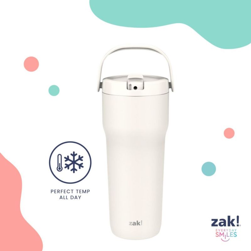 Vaso Térmico de Viaje Zak Designs 850 ml Rosa So Sweet con Boquilla de Paja