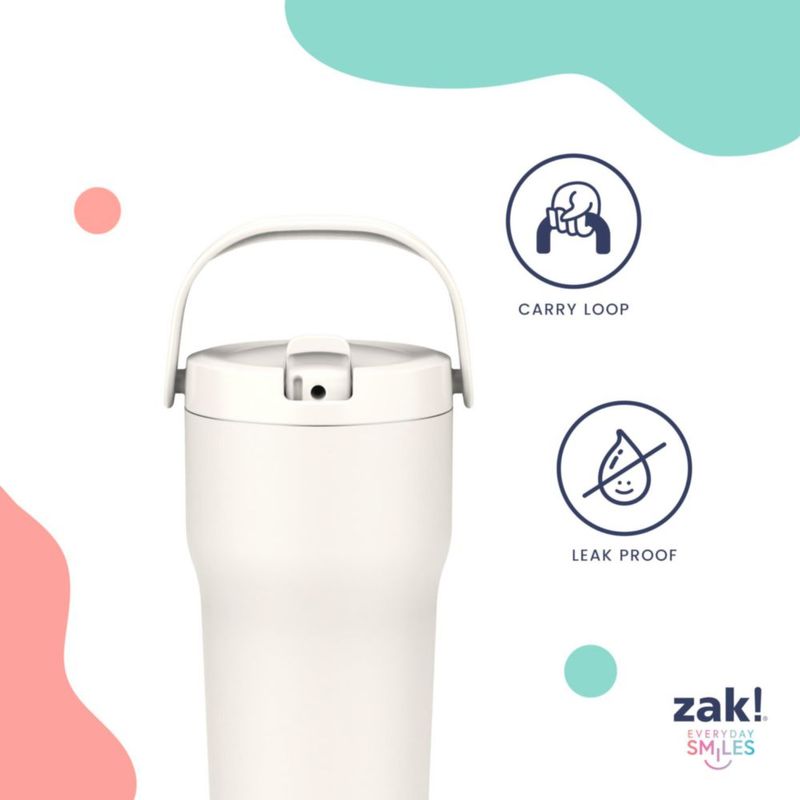 Vaso Térmico de Viaje Zak Designs 850 ml Rosa So Sweet con Boquilla de Paja
