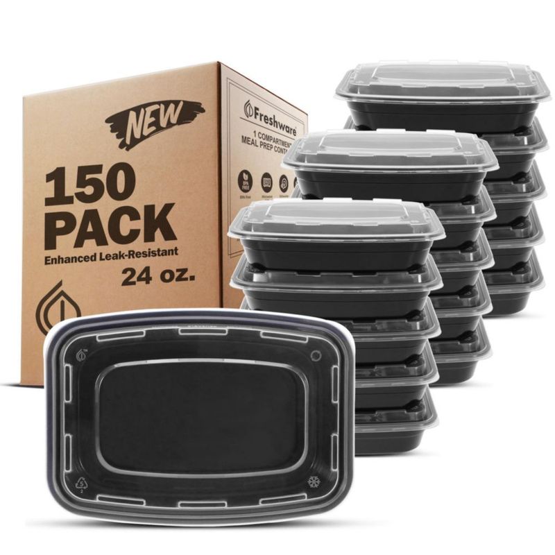 Envases para preparación de comidas Freshware 680 ml paquete de 150 BPA libre