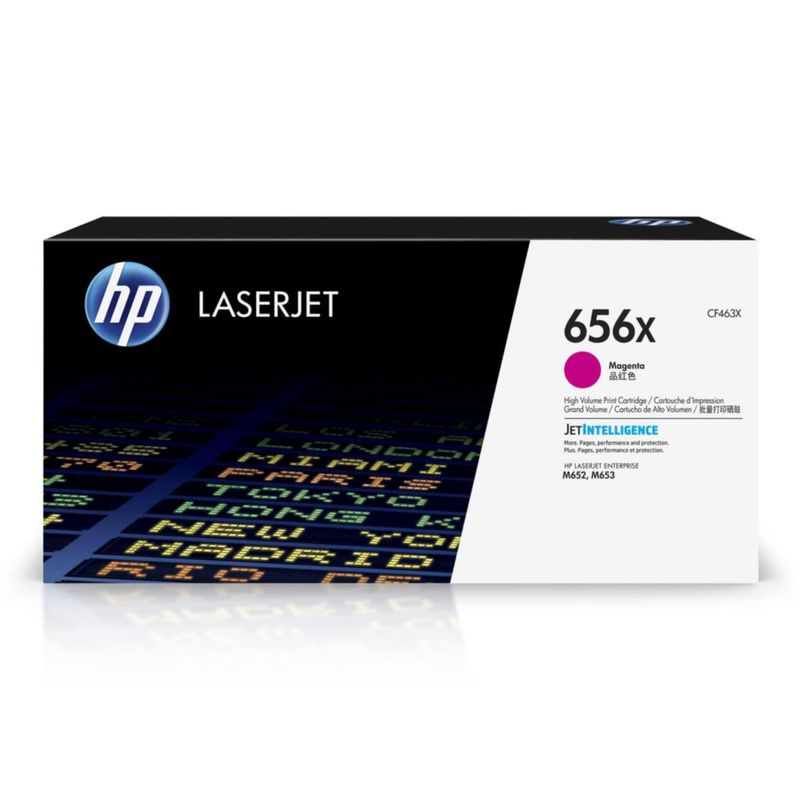 Cartucho de tóner HP 656X Magenta de alto rendimiento CF463X