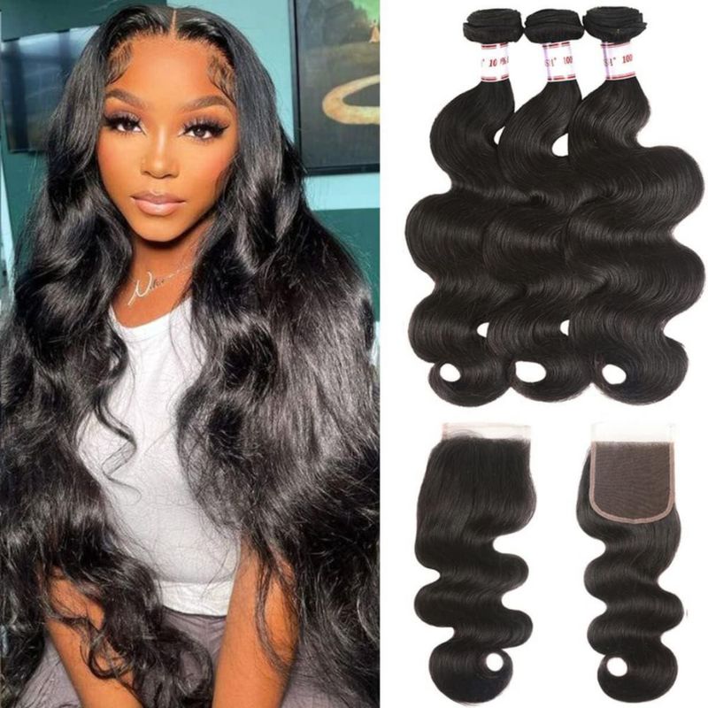 Extensiones de cabello Katspon 51 56 61 cm +18 cm Onda Body Wave
