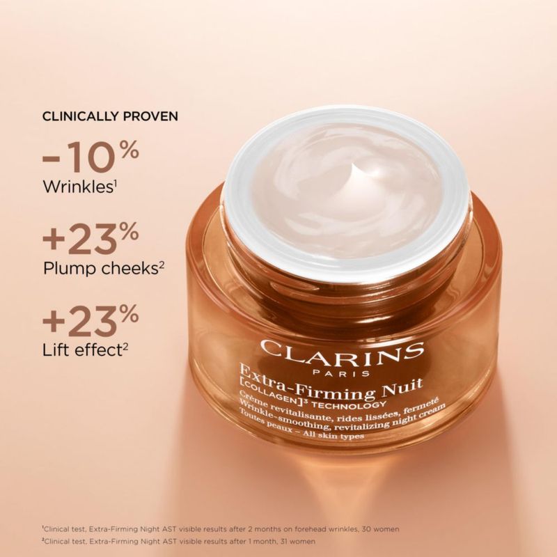 Crema hidratante de noche Clarins Extra-Firming 50 ml recargable