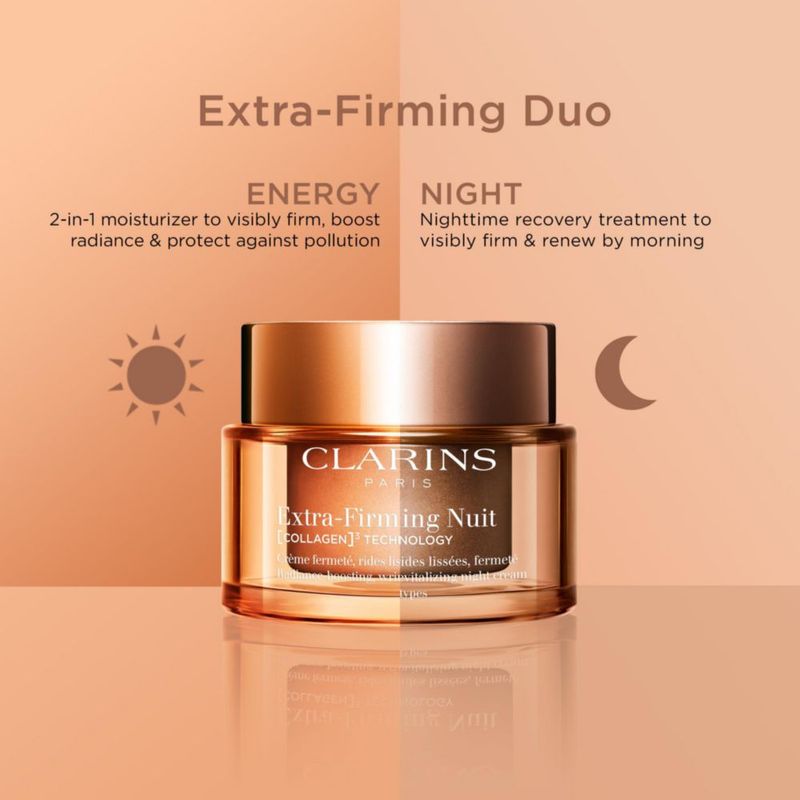Crema hidratante de noche Clarins Extra-Firming 50 ml recargable