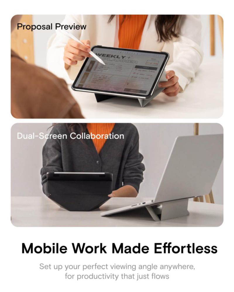 Funda MOFT Dynamic Folio para iPad 13" M5/M4 con protección de esquinas