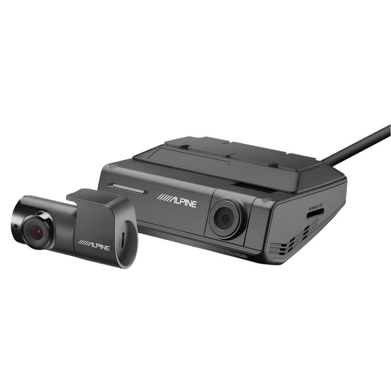 Cámara de tablero Alpine DVR-C320R 1080p delantera y trasera con GPS