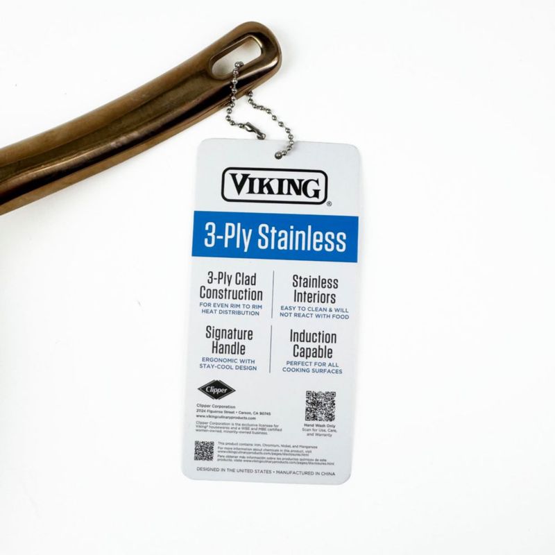 Sartén Viking 20 cm con Mango de Cobre 3‑Capas para Inducción