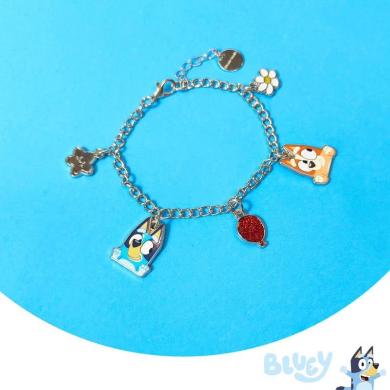 Pulsera LUV HER 18 cm Bluey y Bingo con colgantes – edades 3+