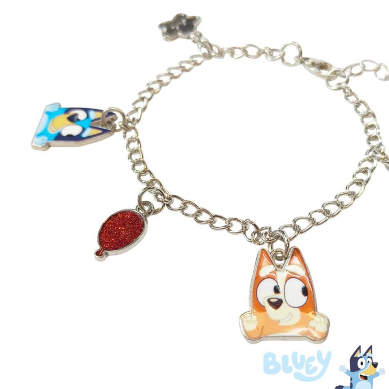 Pulsera LUV HER 18 cm Bluey y Bingo con colgantes – edades 3+