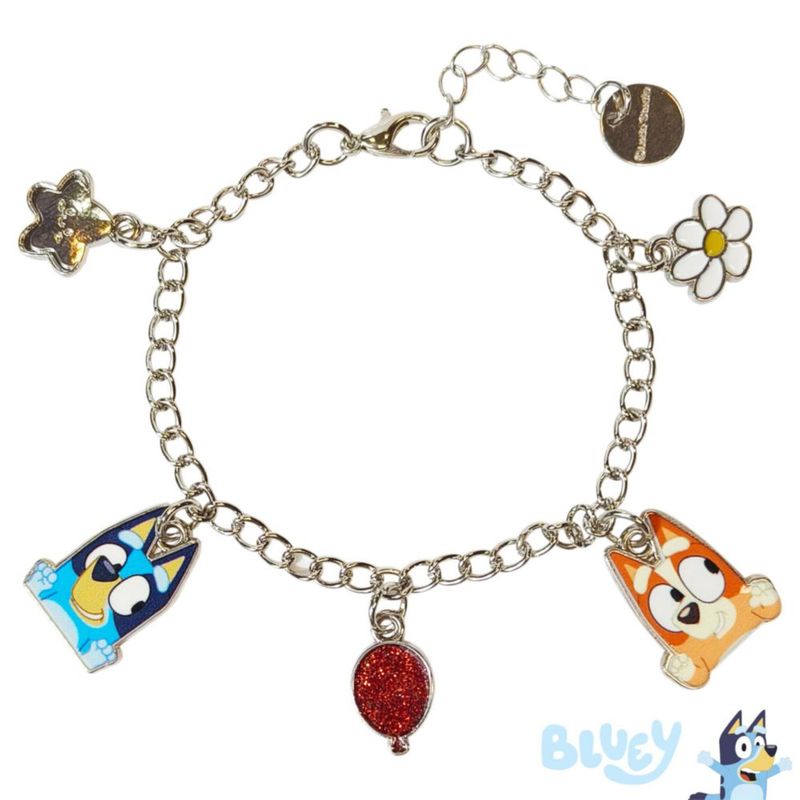 Pulsera LUV HER 18 cm Bluey y Bingo con colgantes – edades 3+