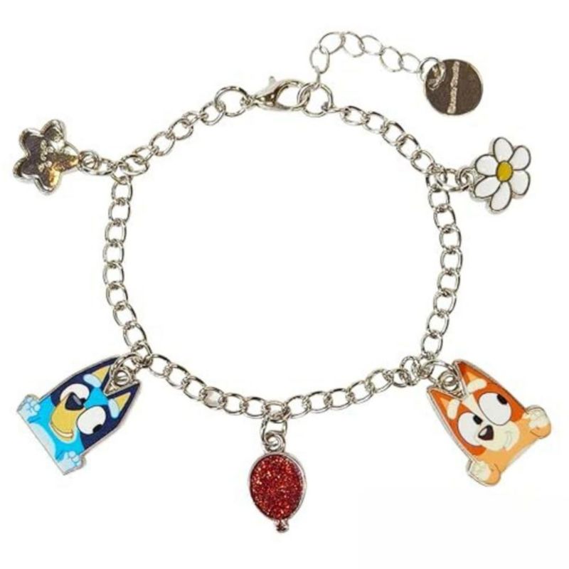 Pulsera LUV HER 18 cm Bluey y Bingo con colgantes – edades 3+
