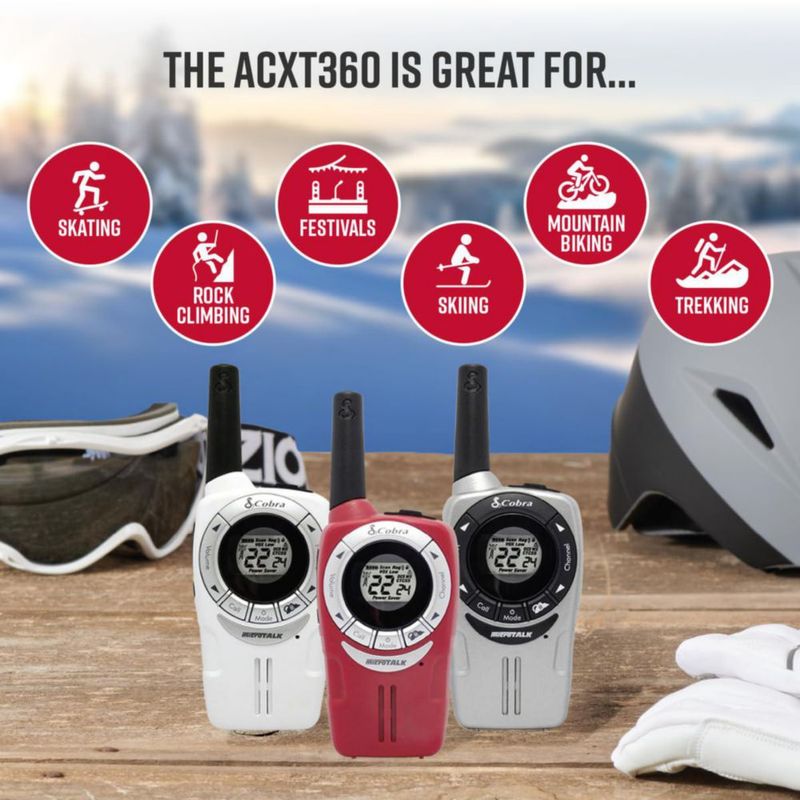 Radios de mano COBRA ACXT360 22 canales 40 km (3 unidades)