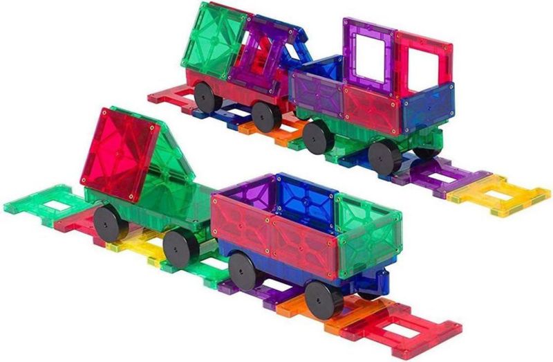 Set de coches magnéticos Playmags de 4 piezas - juguete STEM