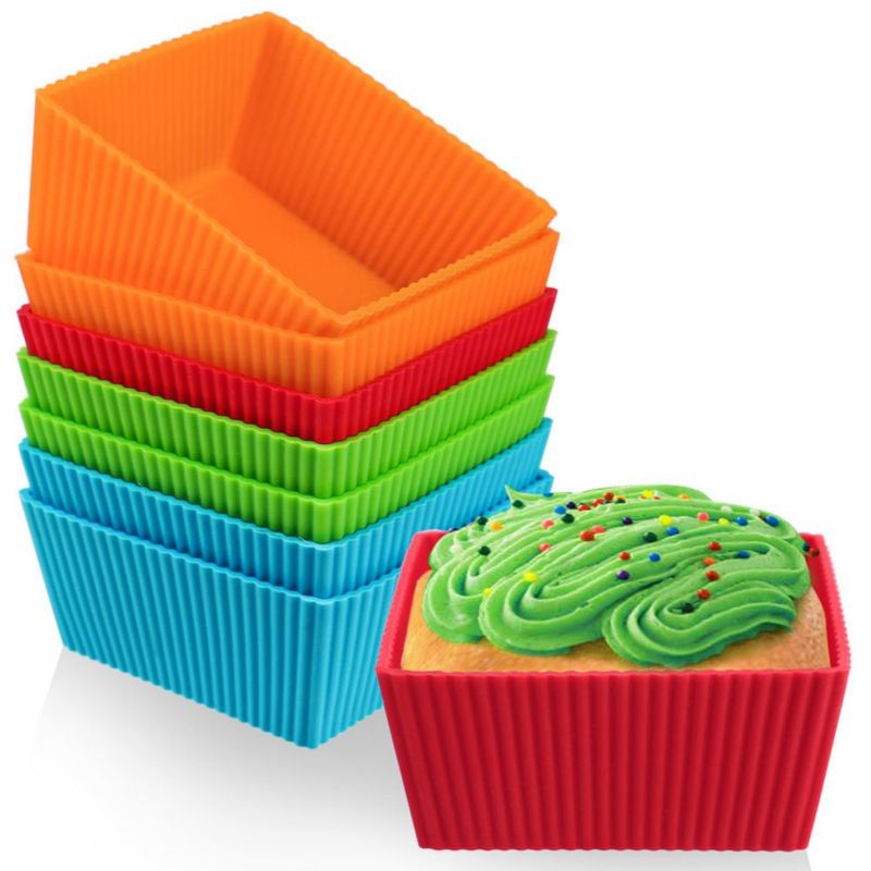 Set de 8 tazas reutilizables de silicona Webake de 9 cm