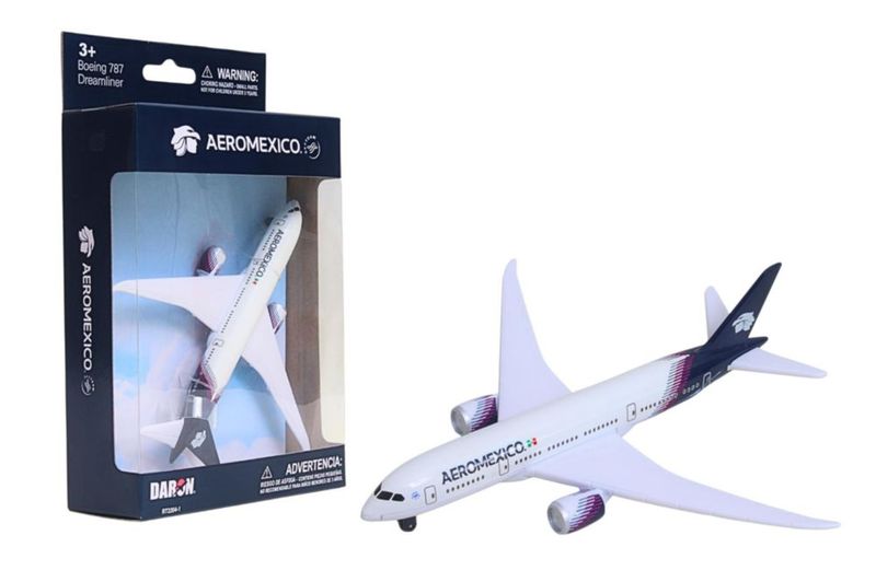 Avión de metal fundido Daron Aeroméxico 14 cm 3+