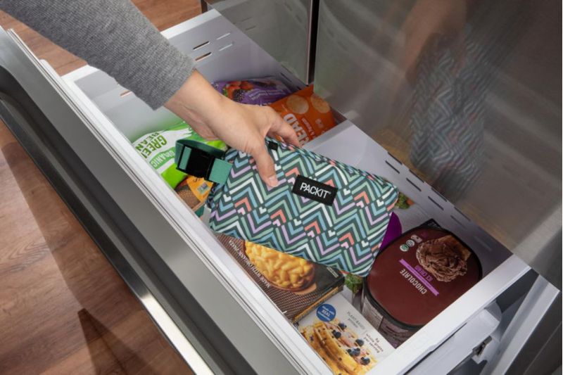 Caja de Snacks PackIt 20 cm Diamante Chevron Colapsable