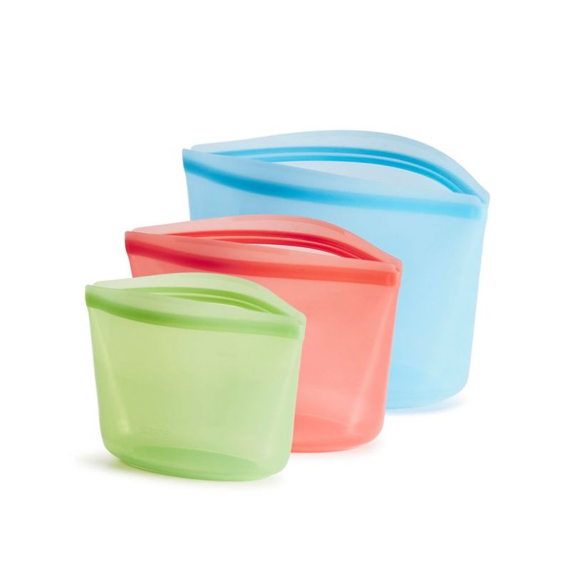 Bolsas reutilizables de silicona Stasher Pack de 3 multicolor