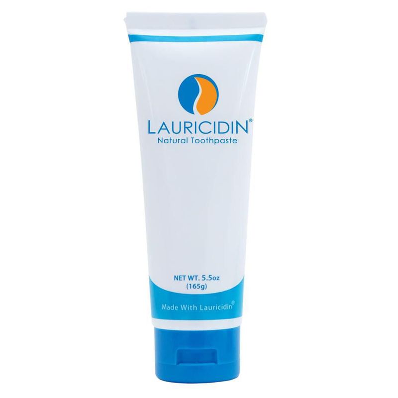 Pasta de dientes natural Lauricidin sin fluoruro ni SLS blanqueadora 165 g (5.5 oz)