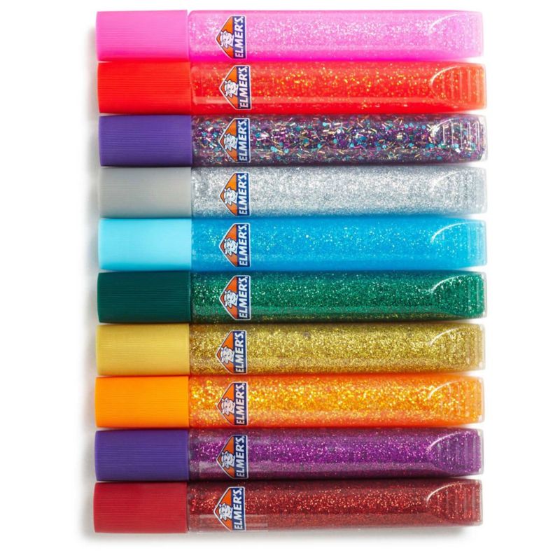 Plumas de Pegamento con Glitter Lavable Elmer's - Pack de 20 colores arcoíris