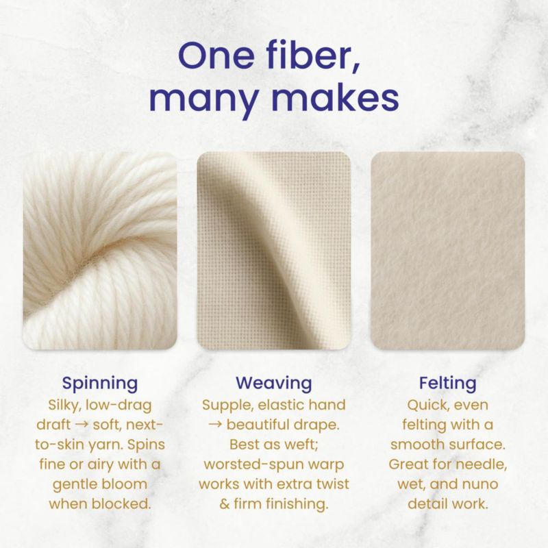 Revolution Fibers - Lana Merino 454 g (hilo cardado)