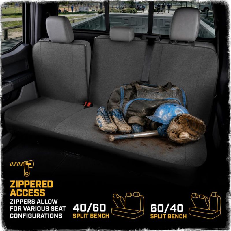 Fundas de Asiento CAT para Pickup de Tamaño Completo - Juego de Algodón