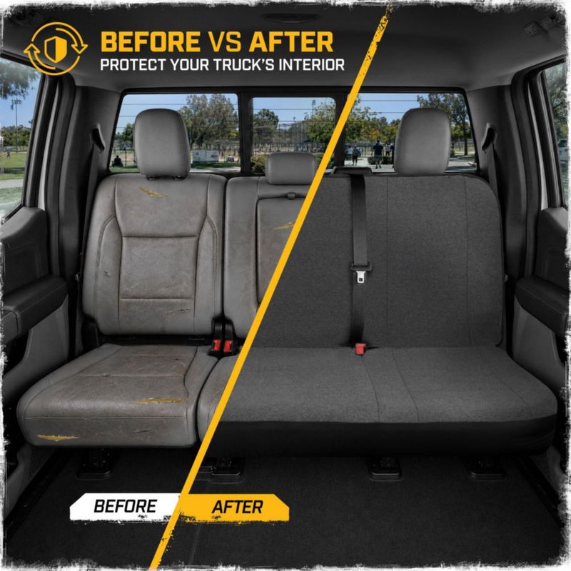Fundas de Asiento CAT para Pickup de Tamaño Completo - Juego de Algodón
