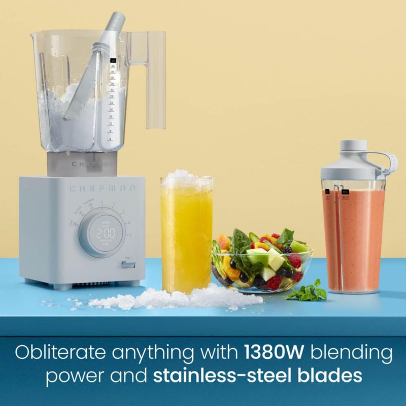 Licuadora Chefman Obliterator 14 L 1380 W con 2 frascos de viaje