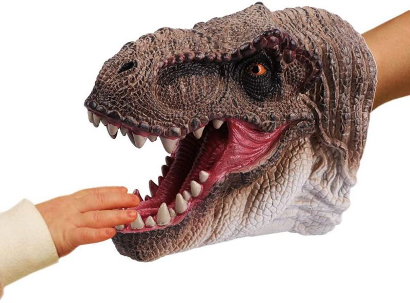 Marioneta de mano de dinosaurio Gemini&Genius 16x10 cm