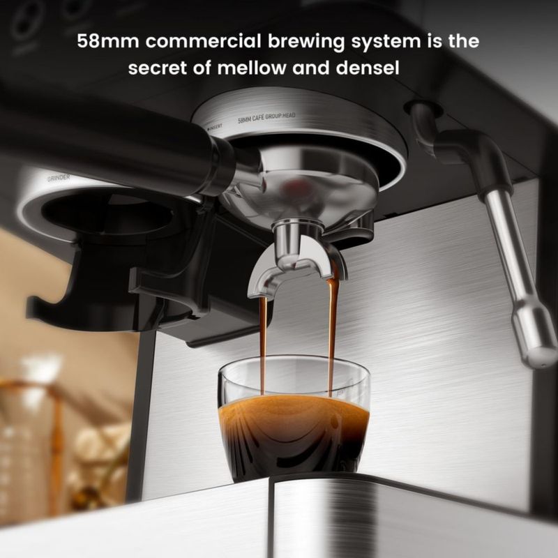 Máquina de espresso Electactic 20 bar con molinillo