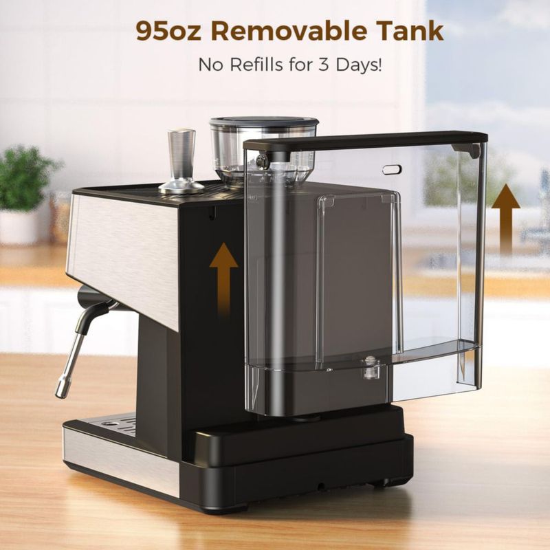 Máquina de espresso Electactic 20 bar con molinillo