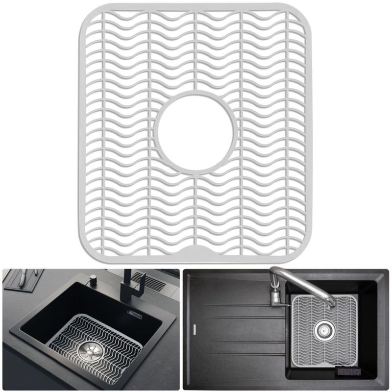 Protector de fregadero DecorRack 30x28 cm Escurridor blanco