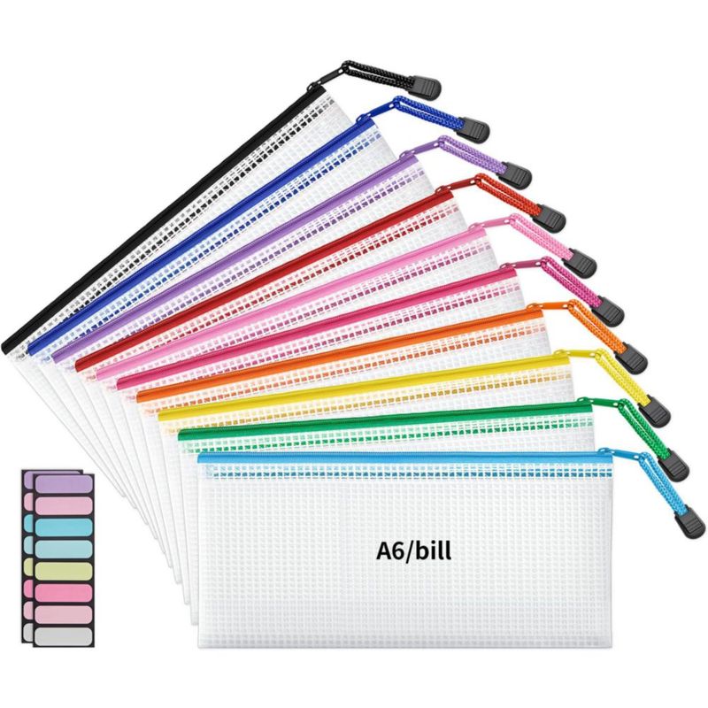 Bolsa de malla impermeable JARLINK A6 23 cm – Pack de 10