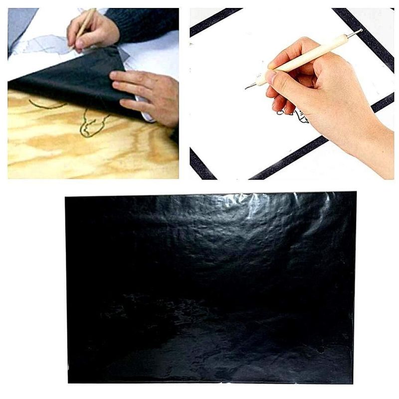 Papel de Copia Carbono Negro TINA 100 Hojas A4 (21 × 297 cm)