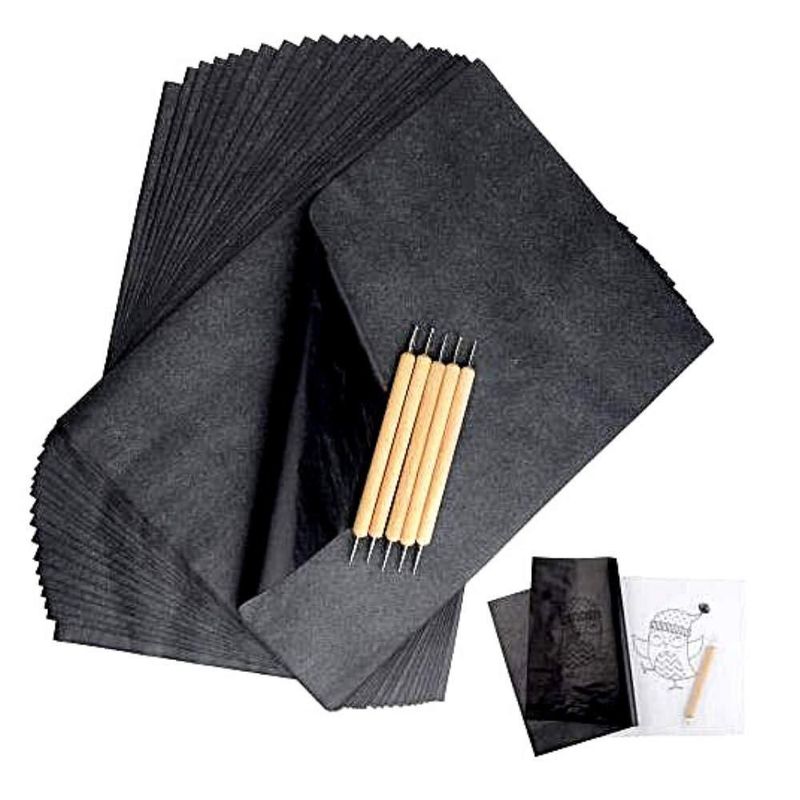 Papel de Copia Carbono Negro TINA 100 Hojas A4 (21 × 297 cm)