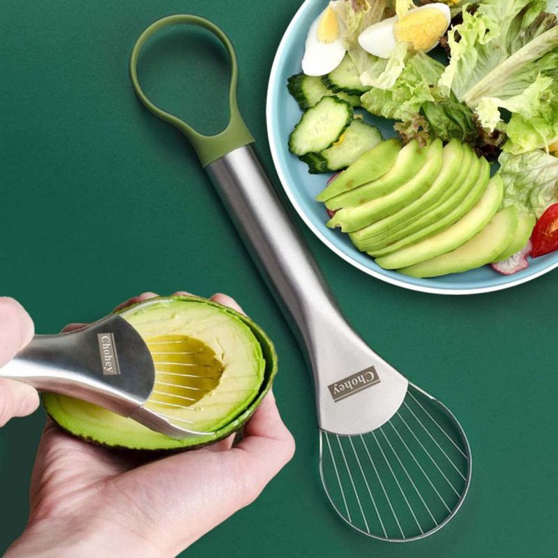 Cortador y Deshuesador de Aguacate CHOHEY de Acero Inoxidable