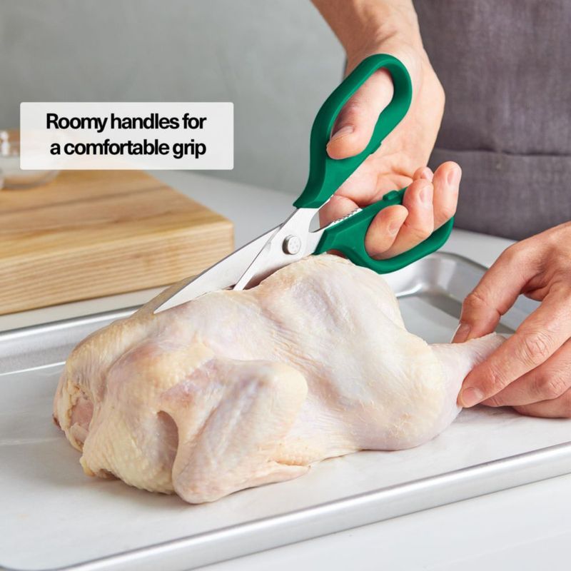 Tijeras Misen Heavy Duty de Cocina Verdes de Acero Inoxidable