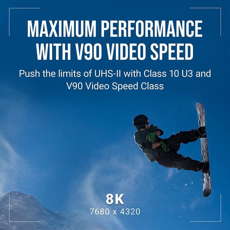 Tarjeta SD PNY EliteX-PRO90 64 GB UHS‑II V90 4K