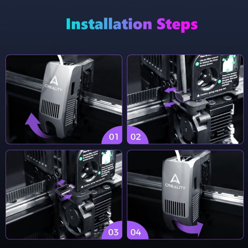 Cortador de Filamento Creality K2 Plus – Módulo de 10 unidades