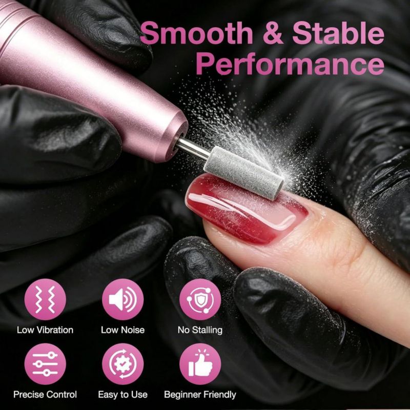 Taladro de Uñas PYRYSA Inalámbrico 9 Velocidades Profesional