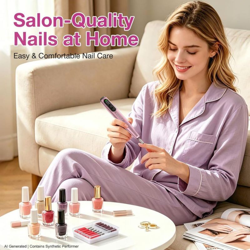 Taladro de Uñas PYRYSA Inalámbrico 9 Velocidades Profesional