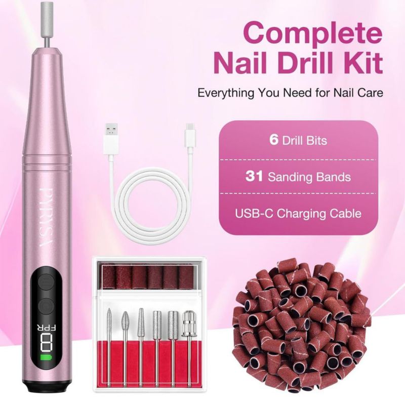 Taladro de Uñas PYRYSA Inalámbrico 9 Velocidades Profesional