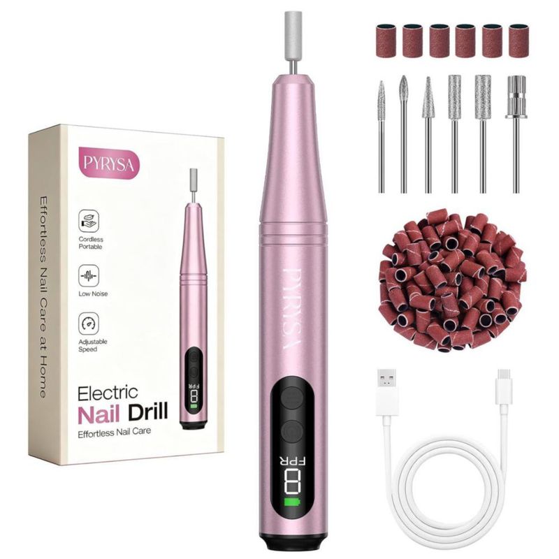 Taladro de Uñas PYRYSA Inalámbrico 9 Velocidades Profesional