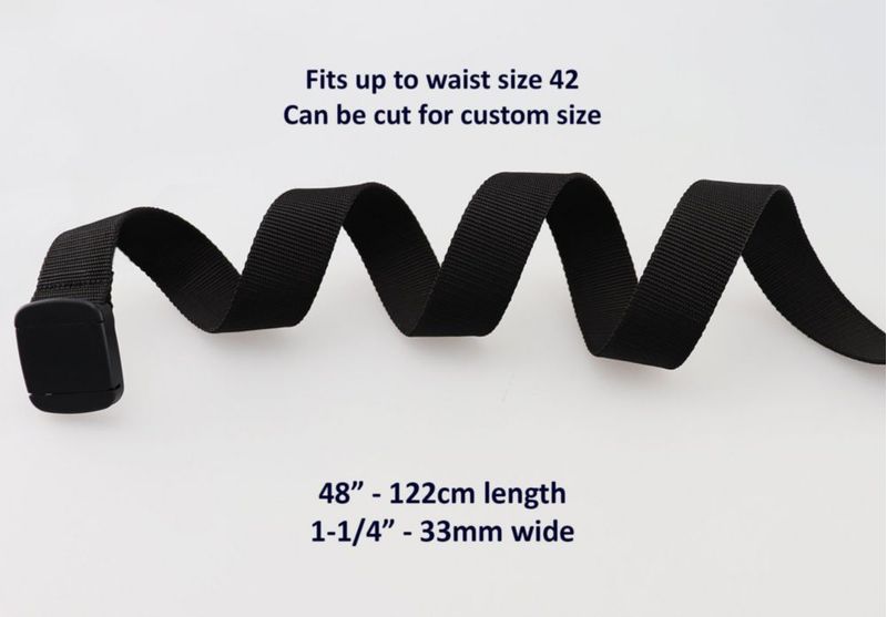 Cinturón Thomas Bates de Nylon 3 cm Negro Ajustable